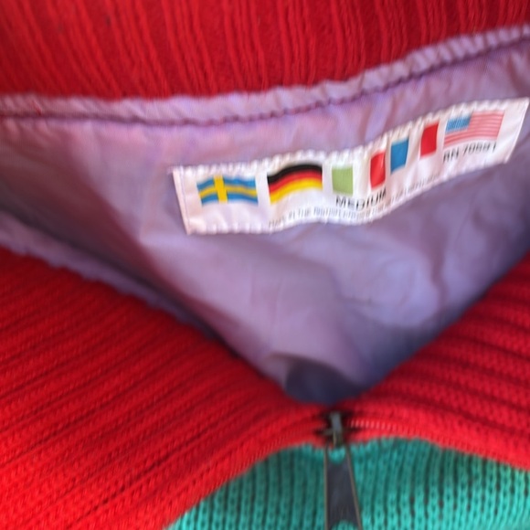 EUC Vintage SOS Sports Wear Of Sweden Heavy Knit Sweater Pullover MEDIUM - Picture 6 of 6